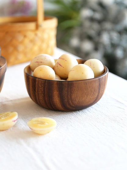 Kitchen Natural Wooden Bowl Household Fruit Bowl Salad Bowl - Hearth & Lume