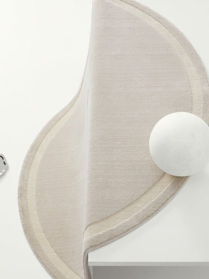Light French Cream Round Rug Cosmos Living Room - Hearth & Lume