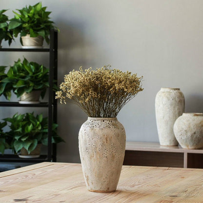 Dried flowers ceramic flower arrangement vase - Hearth & Lume