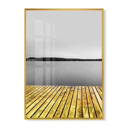 Abstract living room painting - Hearth & Lume