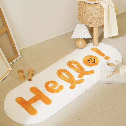 Simple Bedroom Bed Cashmere Carpet - Hearth & Lume