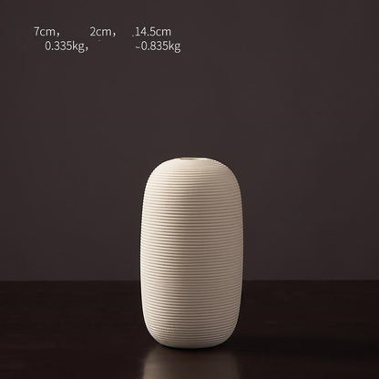 White Simple Nordic Vases Porcelain Living Room Tabletop Decoration - Hearth & Lume
