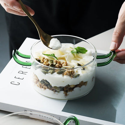 Borosilicate Heat - Resistant Glass Bowl Nordic Glass Salad Bowl - Hearth & Lume