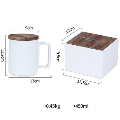 Marble Coffee Cup Vintage Ceramic Mug With Lid Mug - Hearth & Lume