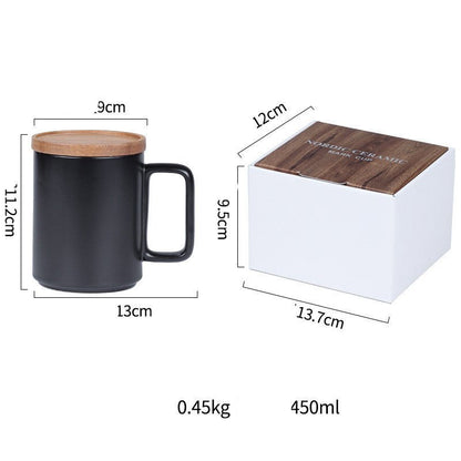 Marble Coffee Cup Vintage Ceramic Mug With Lid Mug - Hearth & Lume