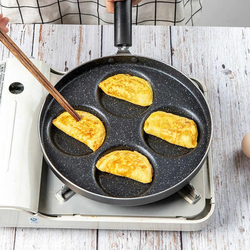 Love Frying Pan Non - Stick Flat Bottom Four - Hole Omelette Pan - Hearth & Lume