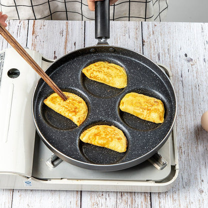 Love Frying Pan Non - Stick Flat Bottom Four - Hole Omelette Pan - Hearth & Lume