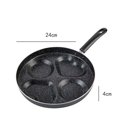 Love Frying Pan Non - Stick Flat Bottom Four - Hole Omelette Pan - Hearth & Lume