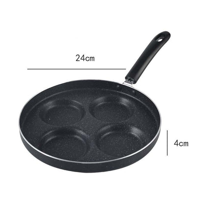 Love Frying Pan Non - Stick Flat Bottom Four - Hole Omelette Pan - Hearth & Lume