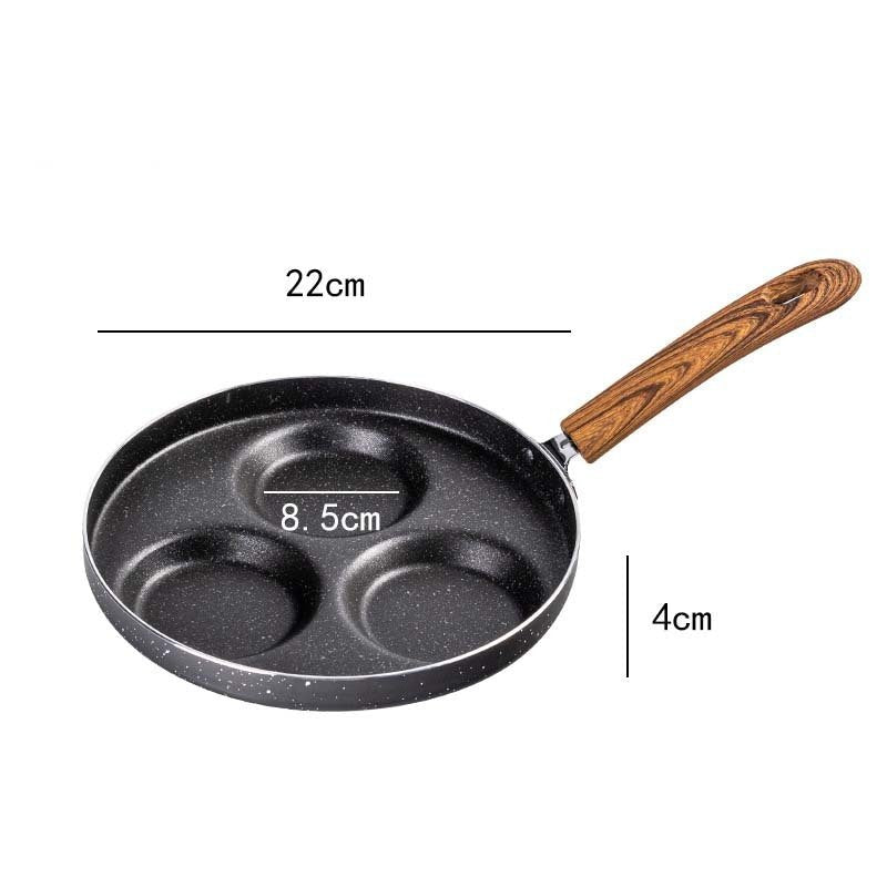 Love Frying Pan Non - Stick Flat Bottom Four - Hole Omelette Pan - Hearth & Lume
