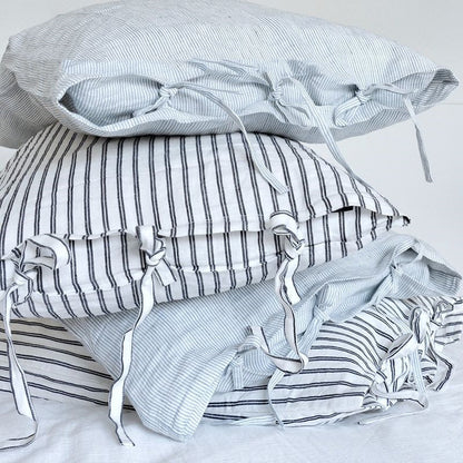 Linen Washed Yarn - dyed Striped Band Pillow Case Pillow Case - Hearth & Lume