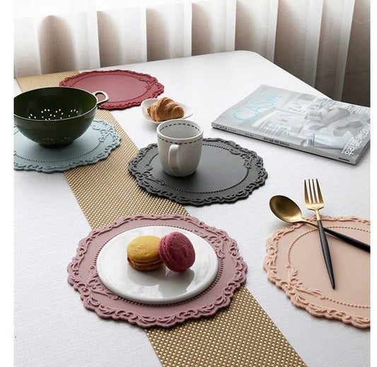 Vintage Embossed Placemat, Dish Mat, Heat Insulation Pot Mat - Hearth & Lume