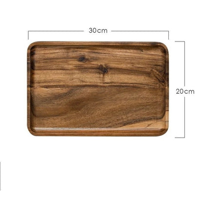 Breakfast Plate, Fruit Plate, Wooden Western Food Plate - Hearth & Lume