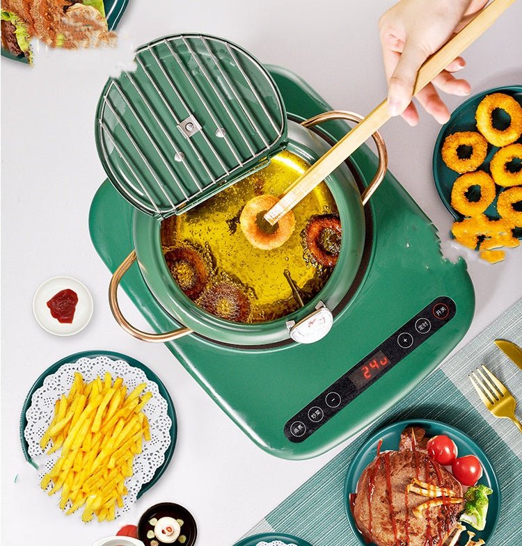 Morandi Fryer Multi - bottom Filter Oil Temperature Control Non - stick Fryer - Hearth & Lume