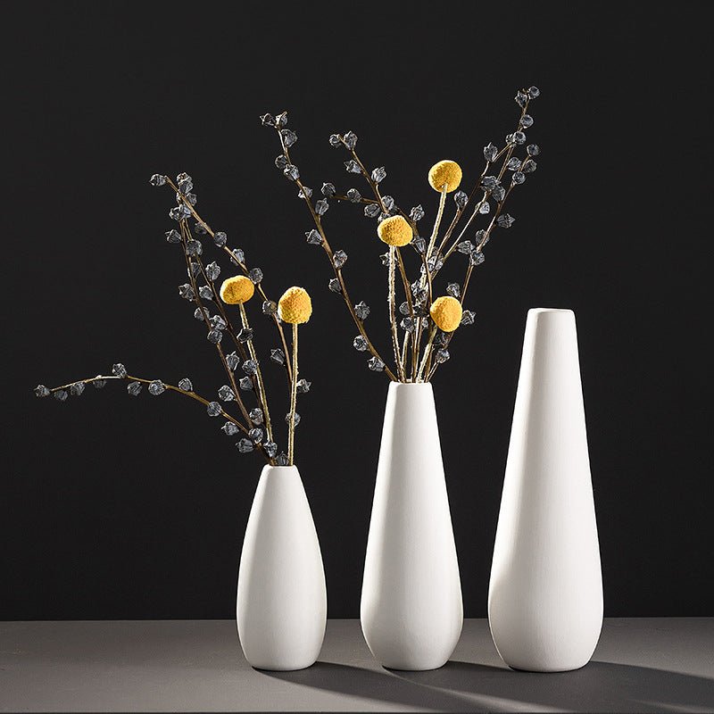 Fashion Simple White Ceramic Vase - Hearth & Lume