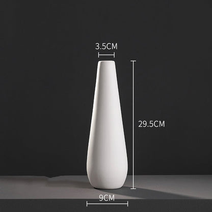 Fashion Simple White Ceramic Vase - Hearth & Lume