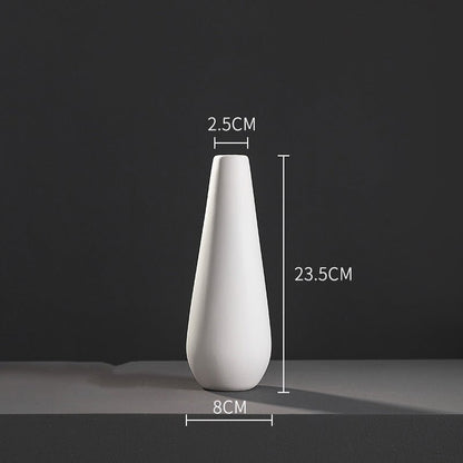 Fashion Simple White Ceramic Vase - Hearth & Lume
