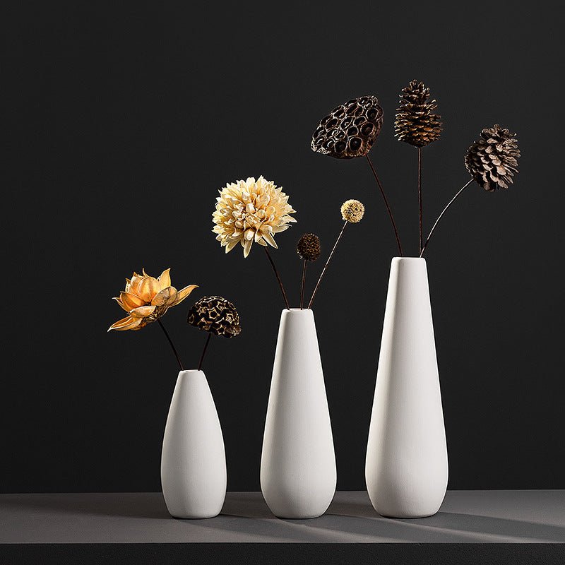 Fashion Simple White Ceramic Vase - Hearth & Lume