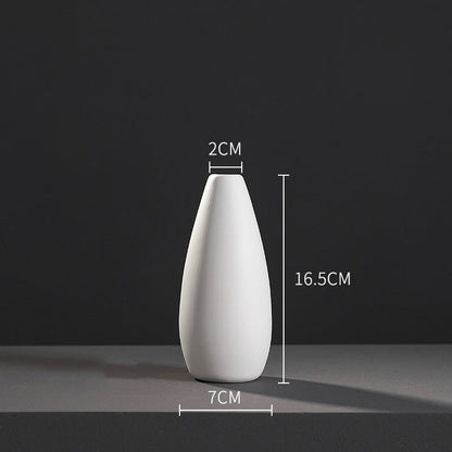 Fashion Simple White Ceramic Vase - Hearth & Lume