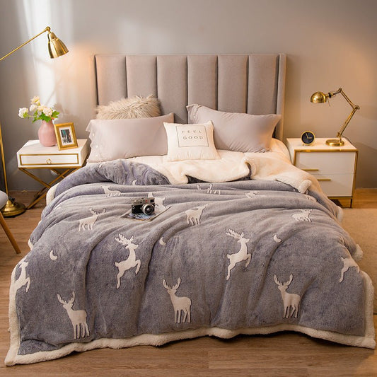 Thickened Winter Warm Single Quilt Blanket - Hearth & Lume