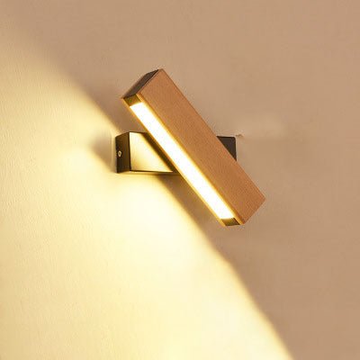 Wooden LED Wall Lamp Modern Adjustable Lighting - Hearth & Lume