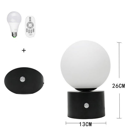 Desk Lamp Bedside Lamp Bedroom Touch Nordic Romantic Round Intelligent Lamp - Hearth & Lume