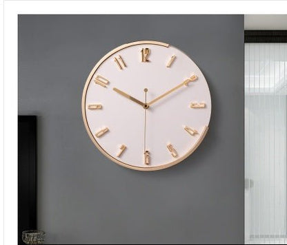 Nordic Light Luxury Decorative Clock Wall Hanging Fashion Wall Clock - Hearth & Lume