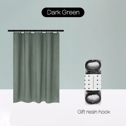 Magnetic Suction Non - Perforated Waterproof Bathroom Curtain - Hearth & Lume
