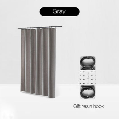 Magnetic Suction Non - Perforated Waterproof Bathroom Curtain - Hearth & Lume
