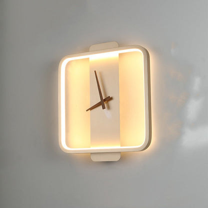 Nordic Wall Lamp Bedroom Bedside Lamp Clock Modeling Lamp - Hearth & Lume