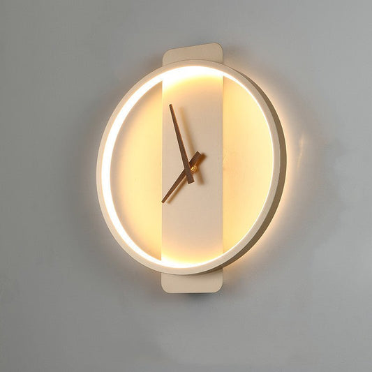 Nordic Wall Lamp Bedroom Bedside Lamp Clock Modeling Lamp - Hearth & Lume