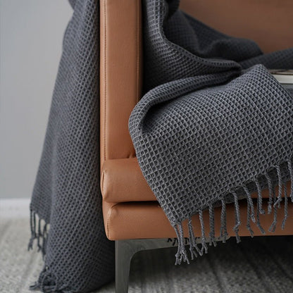 Solid Color Blanket, Sofa, Decorative Blanket Model Room, Dark Gray Blanket And Towel - Hearth & Lume