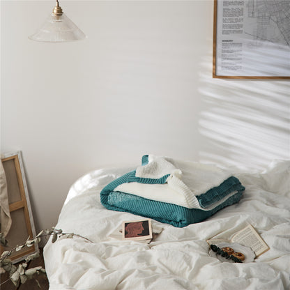 Lamb Cashmere Thickened Warm Blanket Quilt Knitting - Hearth & Lume