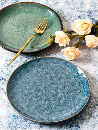 Ceramic Plate Flat Plate Creative Dish Plate Japanese Vintage Tableware - Hearth & Lume
