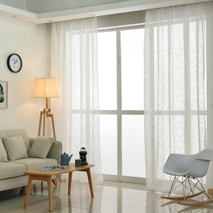 Living Room Bedroom Embroidery Yarn Curtain - Hearth & Lume