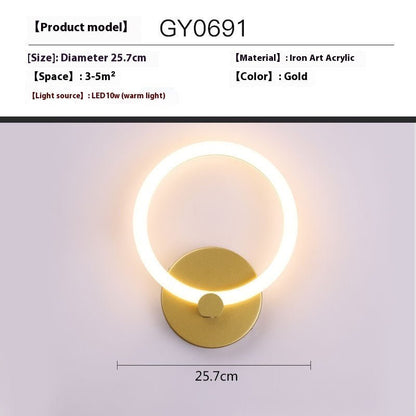 Creative Wall Lamp Simple Modern Bedroom Bedside Lamp - Hearth & Lume