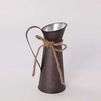 Retro Distressed Iron Sheet Creative Decoration Vase - Hearth & Lume