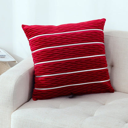 Simple Luxury Striped Velvet Pillow Cover - Hearth & Lume