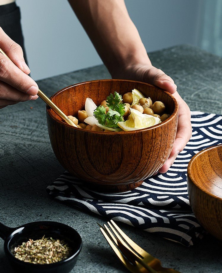 Retro Japanese Style Wooden Tableware - Hearth & Lume