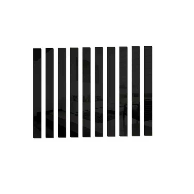 10Pcs Mirror Strips 3D Wall Stickers for Living Room Self Adhesive Acrylic Wall Stickers Room Decoration Waist Line Home Decor