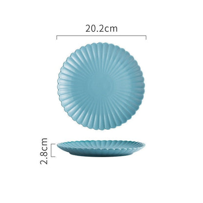 Creative Simple Solid - color Ceramic Plate - Hearth & Lume