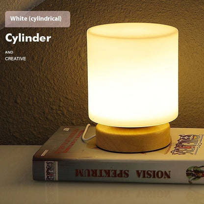 Nordic Solid Wood Decoration USB Table Lamp Bedroom - Hearth & Lume