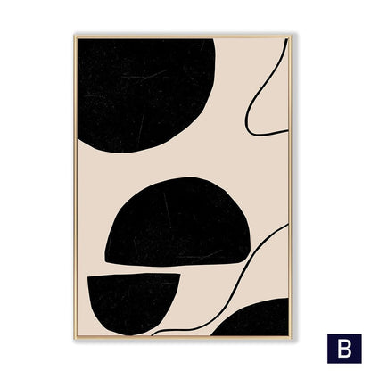 Geometric Shapes Wall Poster Room Decor Luxury Picture Canvas - Hearth & Lume