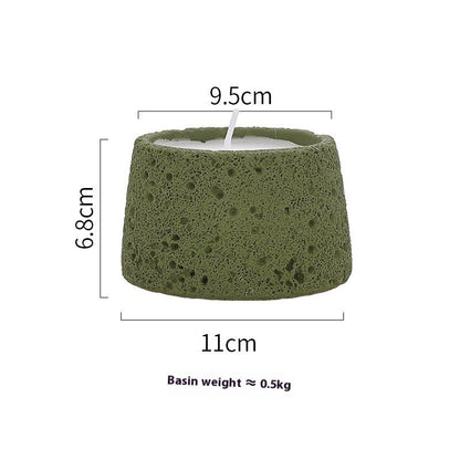 Home Decorative Crafts Candle Holder Cement Aromatherapy Candle Cup - Hearth & Lume