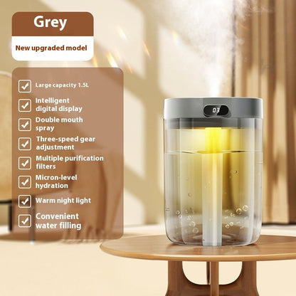 Usb Large Capacity Air Humidifying Double Spray Humidifier - Hearth & Lume