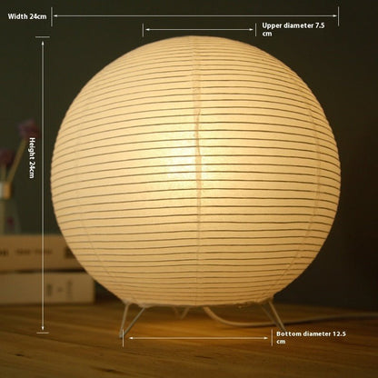 Modern Creative Personality Paper Lantern Table Lamp Bedside Small Night Lamp - Hearth & Lume