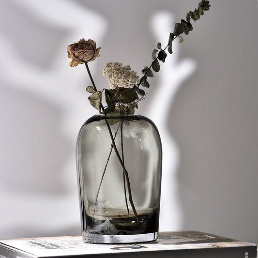 Simple Vase Creative Glass Living Room Dining Table Home Vase Vase - Hearth & Lume
