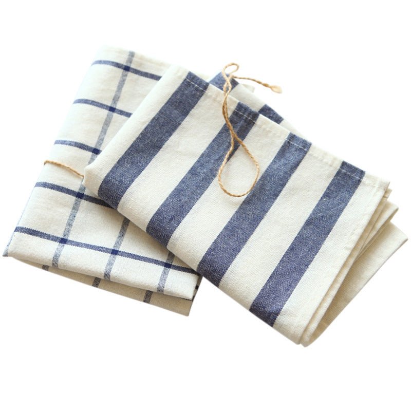 Nordic Style Cotton Striped Plaid Napkin - Hearth & Lume