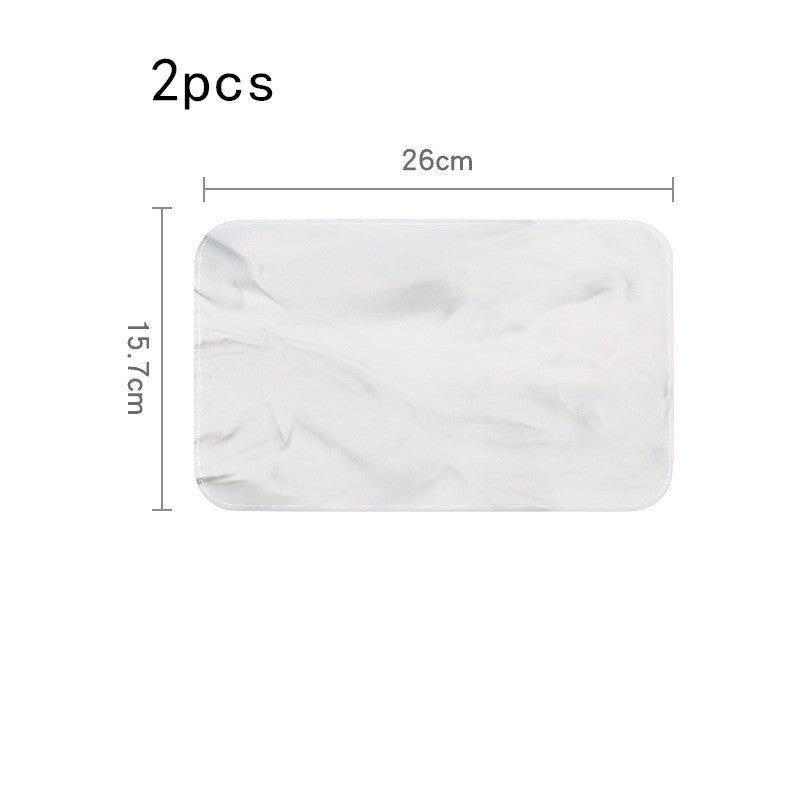 Nordic Simple Marbled Ceramic Tray - Hearth & Lume