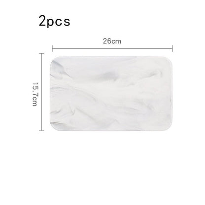 Nordic Simple Marbled Ceramic Tray - Hearth & Lume